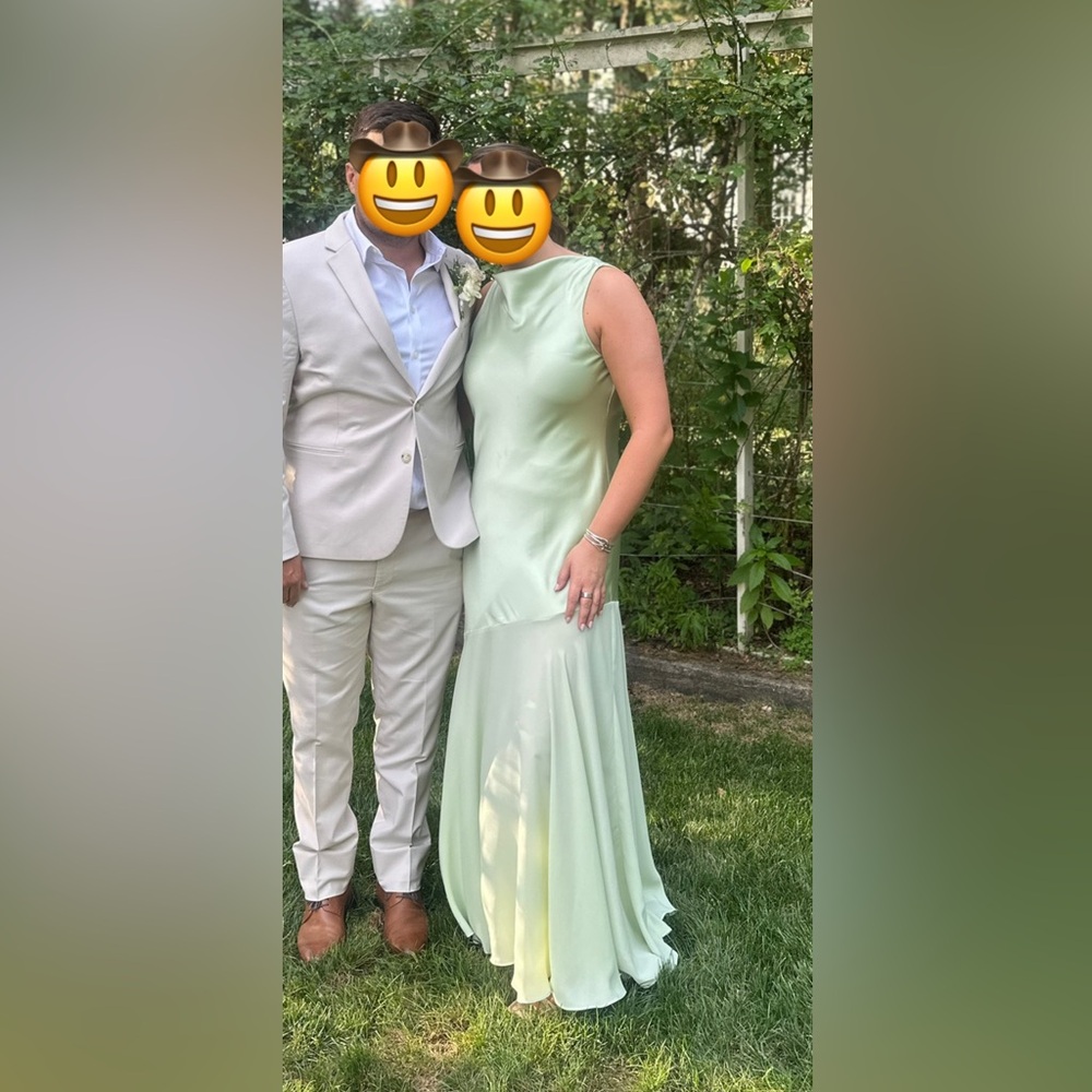 Mango Mint Green Maxi Dress